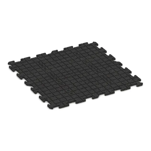 Aufsicht auf die Unterseite, also die Bodenseite von WARCO-Formteil 0300 - Baldosa borde piscina im Format 1000 x 1000 x 18 mm.