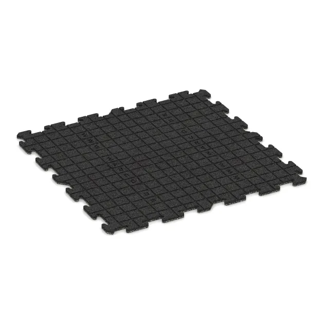 Aufsicht auf die Unterseite, also die Bodenseite von WARCO-Formteil 0301 - Baldosa borde piscina im Format 1000 x 1000 x 18 mm.