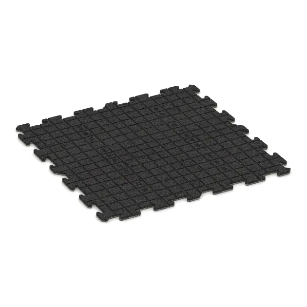 Aufsicht auf die Unterseite, also die Bodenseite von WARCO-Formteil 0316 - Esterilla de fitness 18 mm im Format 1000 x 1000 x 18 mm.