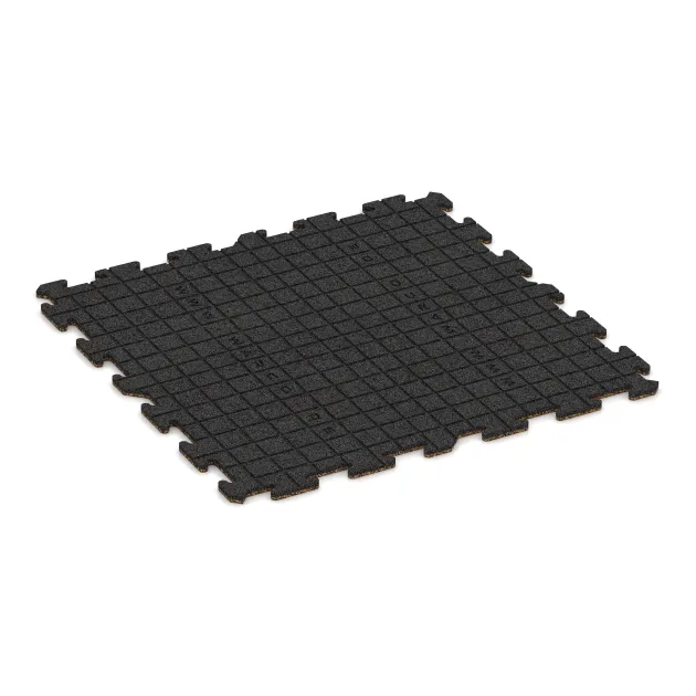 Aufsicht auf die Unterseite, also die Bodenseite von WARCO-Formteil 0304 - Baldosa borde piscina im Format 1000 x 1000 x 18 mm.