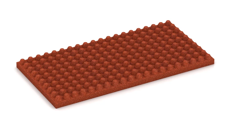 Estructura con troncos de cono de 23 mm de altura