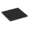 Aufsicht auf die Unterseite, also die Bodenseite von WARCO-Formteil 5472 - Loseta de caucho para parques infantiles 3 cm - EN 1177 ≤ 100 cm im Format 500 x 500 x 30 mm.