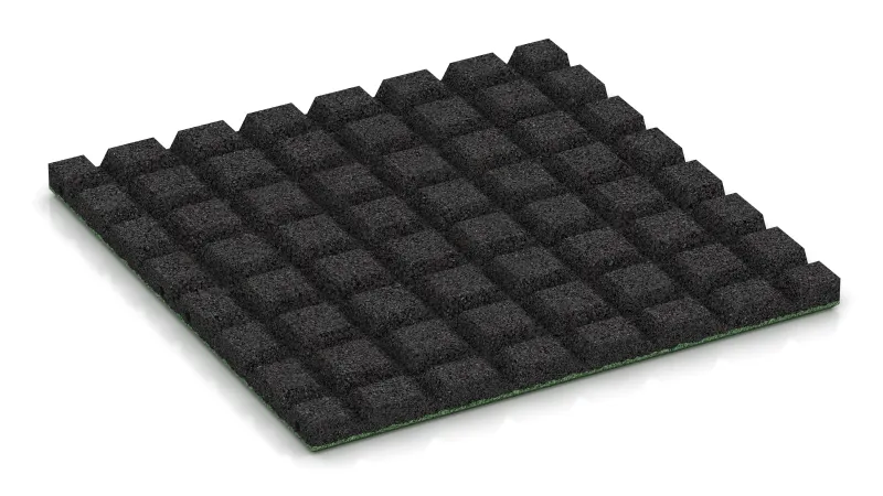 Estructura de troncos de pirámide de 15 mm de altura