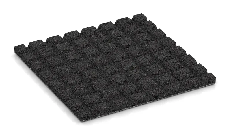 Estructura de troncos de pirámide de 15 mm de altura