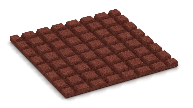 Estructura de troncos de pirámide de 15 mm de altura