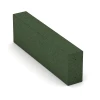 Aufsicht auf die Unterseite, also die Bodenseite von WARCO-Formteil 7030 - Bloque de escalón de caucho granulado im Format 100 x 30 x 15 cm.