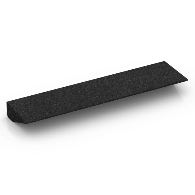 Aufsicht auf die Unterseite, also die Bodenseite von WARCO-Formteil 6602 - Rampa para umbrales im Format 100 × 25 cm | 1 < 9 cm.
