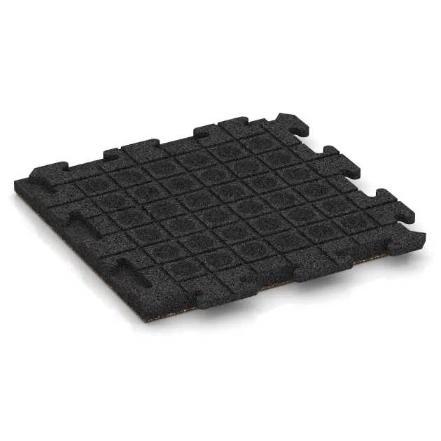 Aufsicht auf die Unterseite, also die Bodenseite von WARCO-Formteil 1302 - Paving slab im Format 500 x 500 x 40 mm.