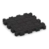 Aufsicht auf die Unterseite, also die Bodenseite von WARCO-Formteil 5228 - Baldosa borde piscina sin juntas im Format 306 x 306 x 30 mm.
