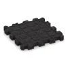 Aufsicht auf die Unterseite, also die Bodenseite von WARCO-Formteil 5229 - Baldosa borde piscina sin juntas im Format 306 x 306 x 30 mm.