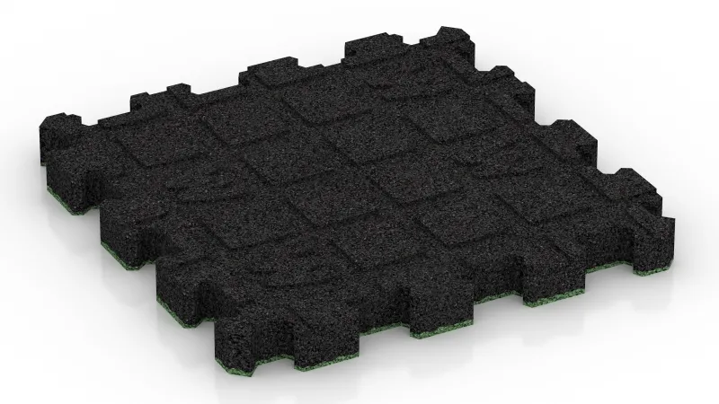 Canales de drenaje 4 x 15 mm - dispuestos en ángulo recto
