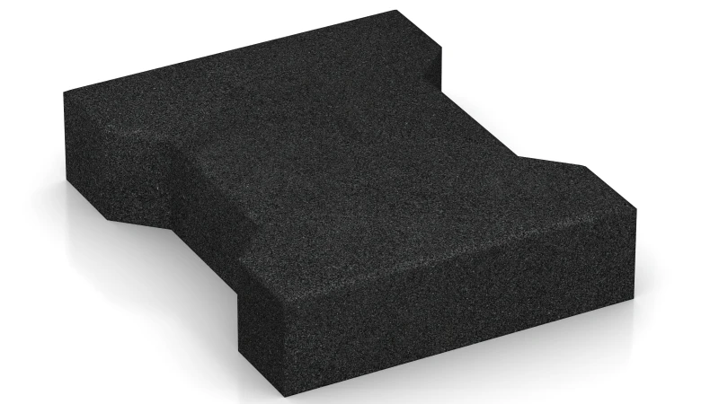 Adoquín reversible de caucho