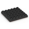 Aufsicht auf die Unterseite, also die Bodenseite von WARCO-Formteil 6444 - Loseta amortiguadora – 210 cm im Format 50 x 50 x 7 cm.