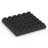 Aufsicht auf die Unterseite, also die Bodenseite von WARCO-Formteil 6445 - Loseta amortiguadora – 210 cm im Format 50 x 50 x 7 cm.