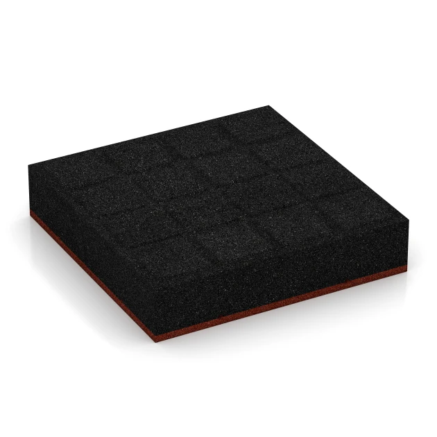 Aufsicht auf die Unterseite, also die Bodenseite von WARCO-Formteil 6278 - Baldosa amortiguadora – 300 cm im Format 50 x 50 x 11 cm.