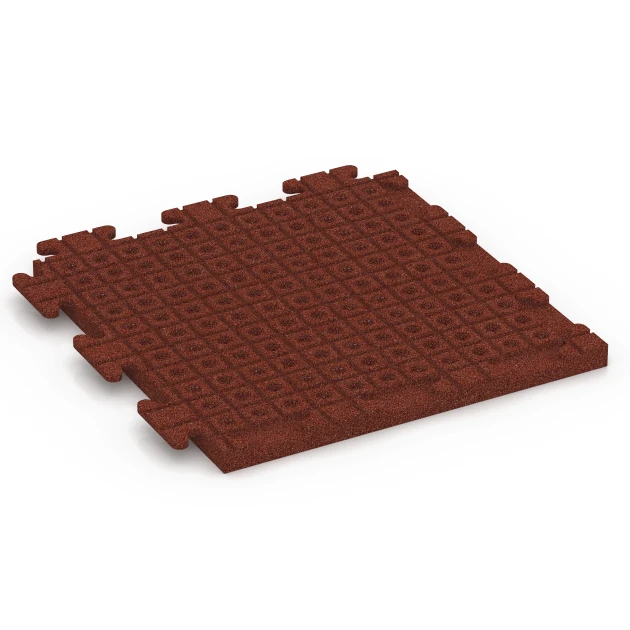 Aufsicht auf die Unterseite, also die Bodenseite von WARCO-Formteil 7053 - Loseta de caucho Linea im Format 50 x 50 x 3 cm | 0,25 m².