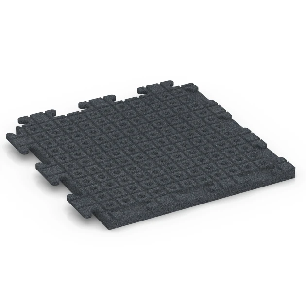 Aufsicht auf die Unterseite, also die Bodenseite von WARCO-Formteil 6978 - Baldosa de suelo fitness Classic im Format 50 x 50 x 3 cm | 0,25 m².