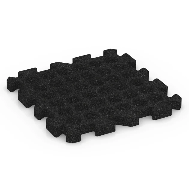 Aufsicht auf die Unterseite, also die Bodenseite von WARCO-Formteil 6980 - Losetas para pistas deportivas im Format 50 x 50 x 4 cm | 0,25 m².