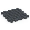 Aufsicht auf die Unterseite, also die Bodenseite von WARCO-Formteil 6983 - Losetas para pistas deportivas im Format 50 x 50 x 4 cm | 0,25 m².