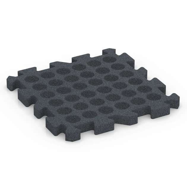 Aufsicht auf die Unterseite, also die Bodenseite von WARCO-Formteil 6983 - Losetas para pistas deportivas im Format 50 x 50 x 4 cm | 0,25 m².