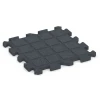 Aufsicht auf die Unterseite, also die Bodenseite von WARCO-Formteil 6992 - Losetas de caucho para gimnasio im Format 50 x 50 x 3 cm | 0,25 m².