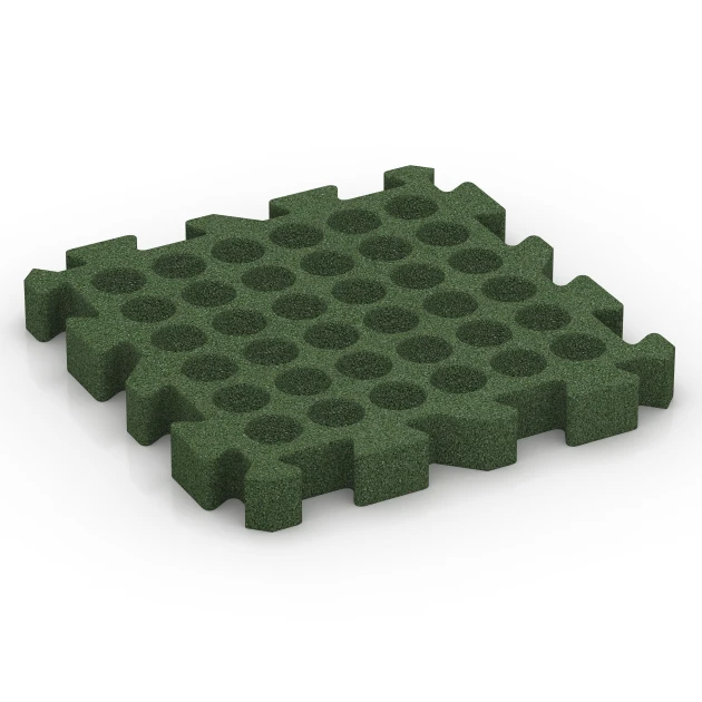 Aufsicht auf die Unterseite, also die Bodenseite von WARCO-Formteil 6311 - Loseta anticaída tipo puzzle im Format 50 x 50 x 6 cm | 0,25 m².