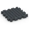 Aufsicht auf die Unterseite, also die Bodenseite von WARCO-Formteil 6319 - Loseta anticaída tipo puzzle im Format 50 x 50 x 6 cm | 0,25 m².