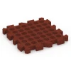 Aufsicht auf die Unterseite, also die Bodenseite von WARCO-Formteil 6306 - Loseta anticaída tipo puzzle im Format 50 x 50 x 5 cm | 0,25 m².