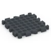 Aufsicht auf die Unterseite, also die Bodenseite von WARCO-Formteil 6317 - Loseta anticaída tipo puzzle im Format 50 x 50 x 5 cm | 0,25 m².