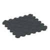 Aufsicht auf die Unterseite, also die Bodenseite von WARCO-Formteil 6323 - Protector de suelo para gimnasio im Format 102,5 x 102,5 x 2,5 cm | 1,05 m².