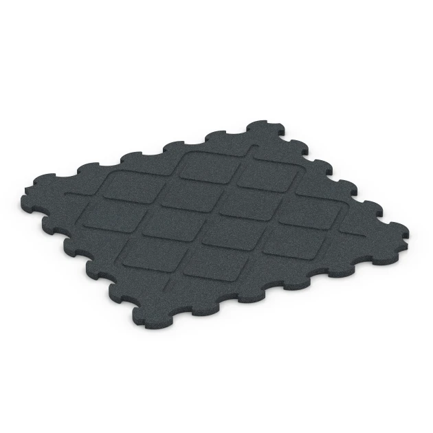 Aufsicht auf die Unterseite, also die Bodenseite von WARCO-Formteil 6323 - Protector de suelo para gimnasio im Format 102,5 x 102,5 x 2,5 cm | 1,05 m².