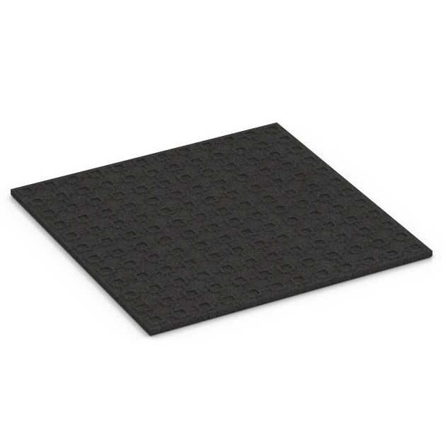 Aufsicht auf die Unterseite, also die Bodenseite von WARCO-Formteil 6379 - Loseta de caucho para cuadras im Format 100 x 100 x 3 cm | 1,00 m².