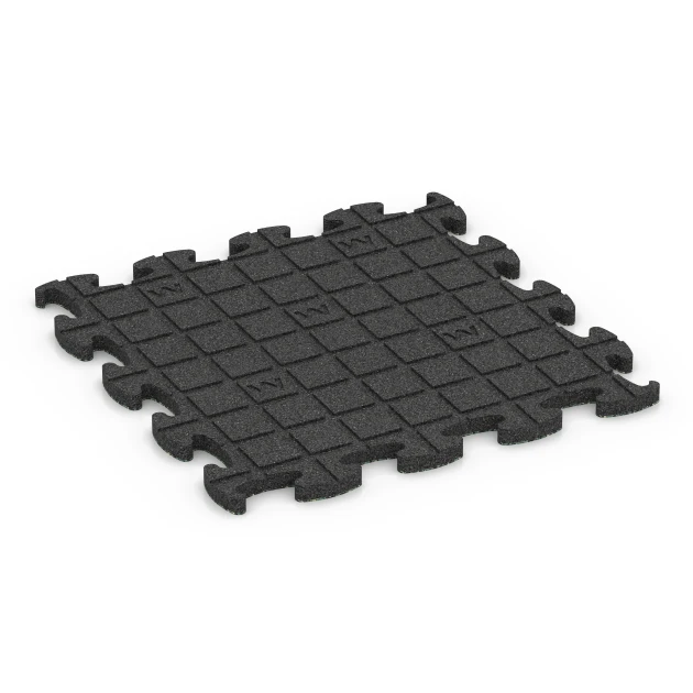 Aufsicht auf die Unterseite, also die Bodenseite von WARCO-Formteil 6861 - Suelo Fitness Max im Format 46 x 46 x 1,8 cm.