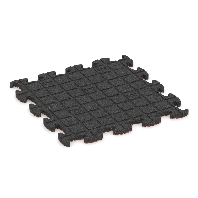 Aufsicht auf die Unterseite, also die Bodenseite von WARCO-Formteil 6935 - Loseta amortiguadora puzzle im Format 46 x 46 × 2,8 cm.