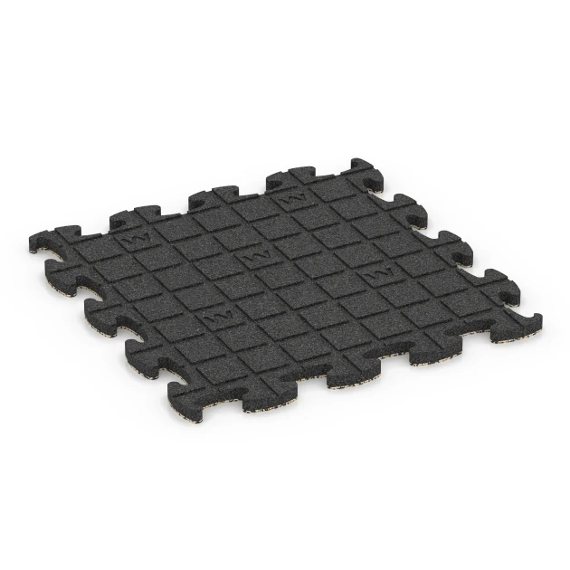 Aufsicht auf die Unterseite, also die Bodenseite von WARCO-Formteil 6847 - Fitness Active suelo im Format 46 x 46 × 2,8 cm.