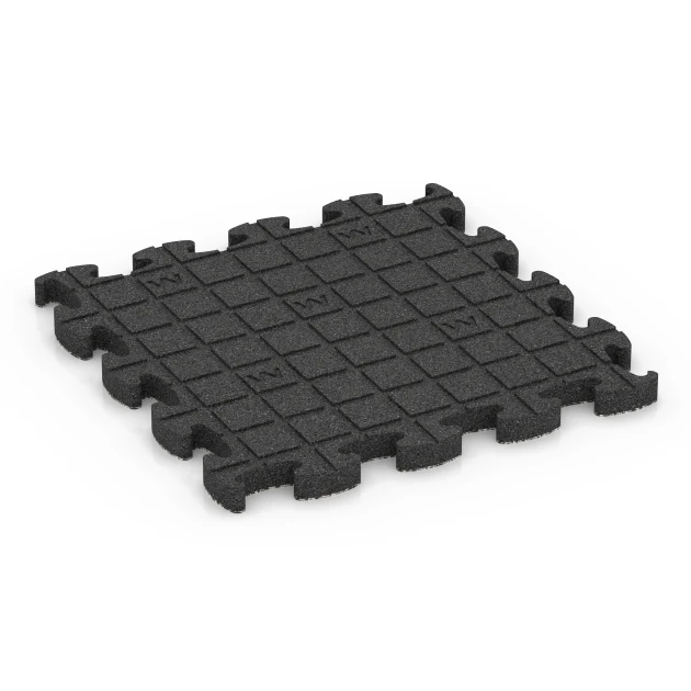 Aufsicht auf die Unterseite, also die Bodenseite von WARCO-Formteil 6878 - Suelo Fitness Max im Format 44,6 x 44,6 × 2,8 cm.