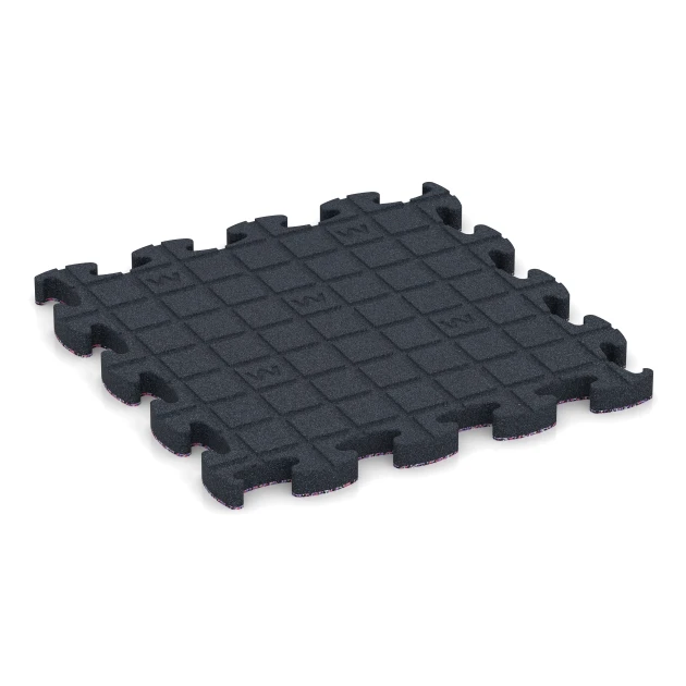 Aufsicht auf die Unterseite, also die Bodenseite von WARCO-Formteil 6882 - Suelo Fitness Max im Format 44,6 x 44,6 × 2,8 cm.
