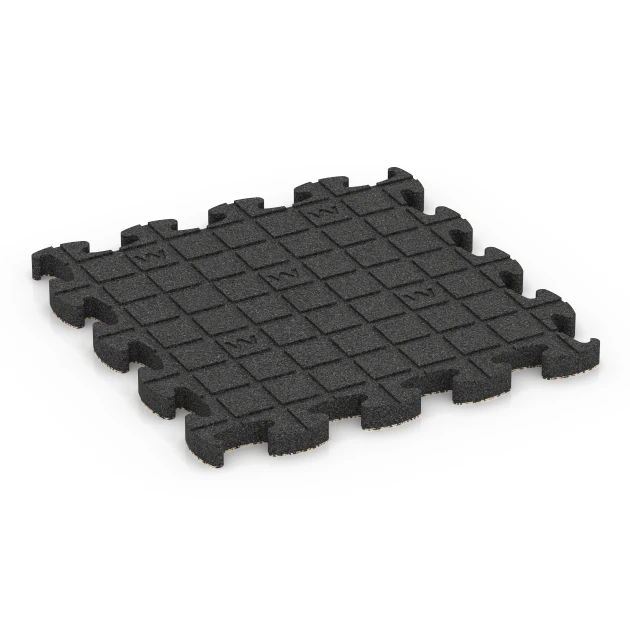 Aufsicht auf die Unterseite, also die Bodenseite von WARCO-Formteil 6883 - Suelo Fitness Max im Format 46 x 46 × 2,8 cm.