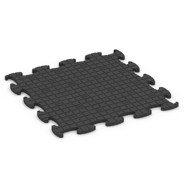 Aufsicht auf die Unterseite, also die Bodenseite von WARCO-Formteil 6850 - Fitness Active suelo im Format 97,1 x 97,1 x 2,8 cm.