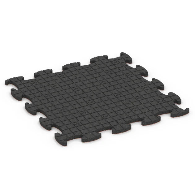 Aufsicht auf die Unterseite, also die Bodenseite von WARCO-Formteil 6854 - Fitness Active suelo im Format 97,1 x 97,1 x 2,8 cm.