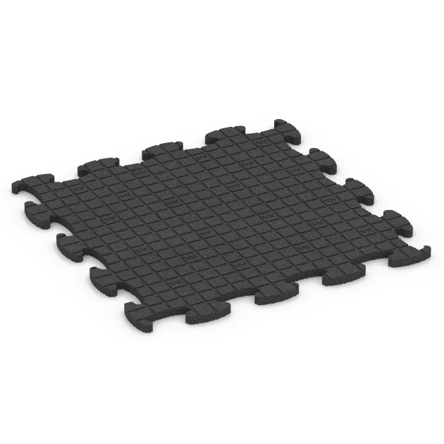 Aufsicht auf die Unterseite, also die Bodenseite von WARCO-Formteil 6886 - Suelo Fitness Max im Format 98 x 98 x 2,8 cm.