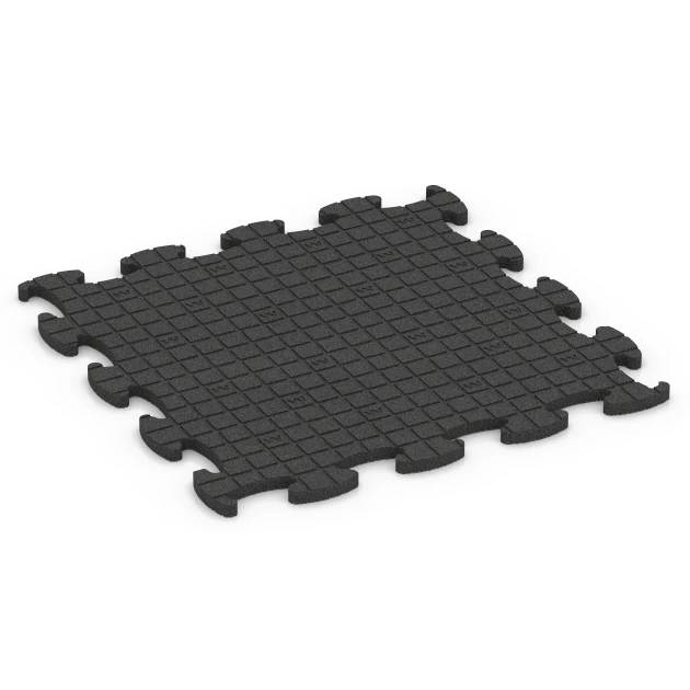 Aufsicht auf die Unterseite, also die Bodenseite von WARCO-Formteil 6888 - Suelo Fitness Max im Format 98 x 98 x 2,8 cm.
