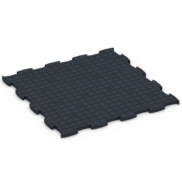 Aufsicht auf die Unterseite, also die Bodenseite von WARCO-Formteil 6891 - Suelo Fitness Max im Format 97,1 x 97,1 x 2,8 cm.