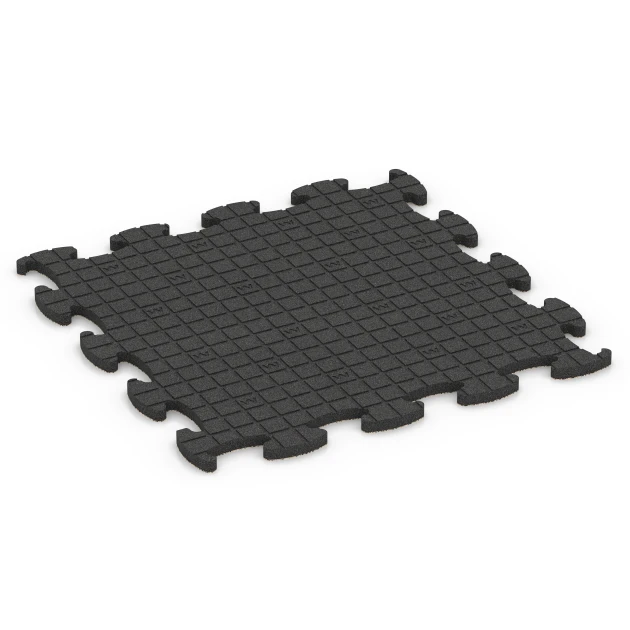 Aufsicht auf die Unterseite, also die Bodenseite von WARCO-Formteil 6892 - Suelo Fitness Max im Format 98 x 98 x 2,8 cm.