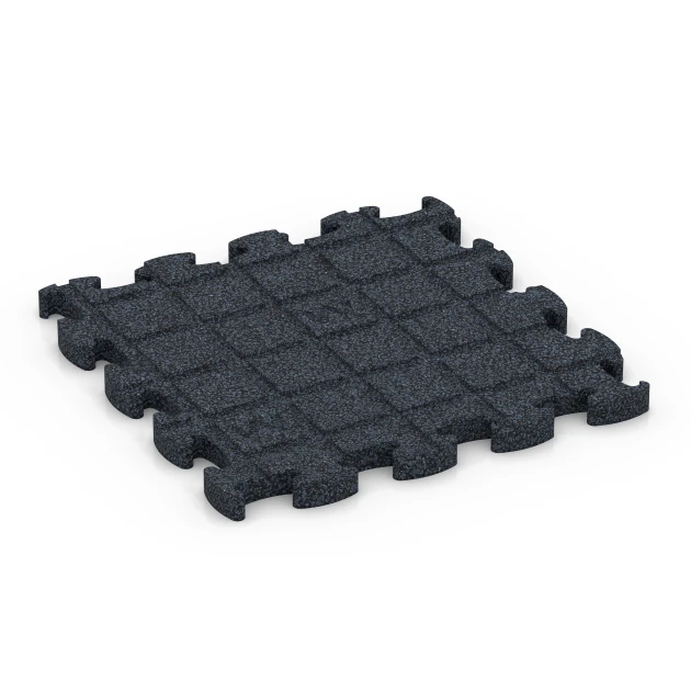 Aufsicht auf die Unterseite, also die Bodenseite von WARCO-Formteil 6958 - Fitness Premium suelo deportivo im Format 28,9 x 28,9 x 1,8 cm.