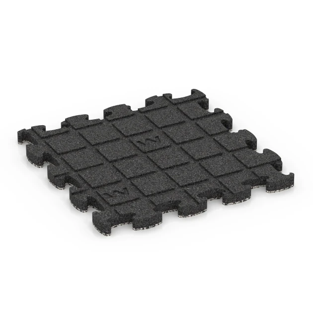 Aufsicht auf die Unterseite, also die Bodenseite von WARCO-Formteil 6815 - Loseta efecto piedra encajable im Format 30 x 30 x 1,8 cm.