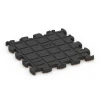 Aufsicht auf die Unterseite, also die Bodenseite von WARCO-Formteil 6817 - Loseta efecto piedra encajable im Format 30 x 30 x 1,8 cm.