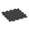 Aufsicht auf die Unterseite, also die Bodenseite von WARCO-Formteil 6820 - Loseta efecto piedra encajable im Format 30 x 30 x 1,8 cm.