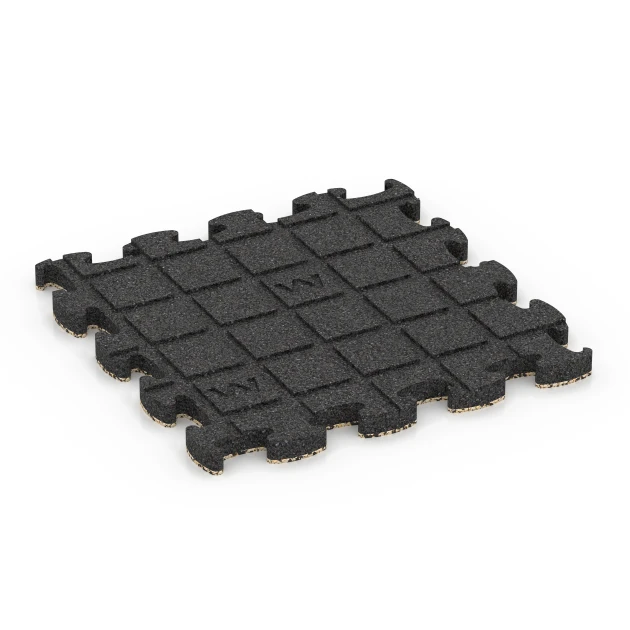 Aufsicht auf die Unterseite, also die Bodenseite von WARCO-Formteil 6820 - Loseta efecto piedra encajable im Format 30 x 30 x 1,8 cm.