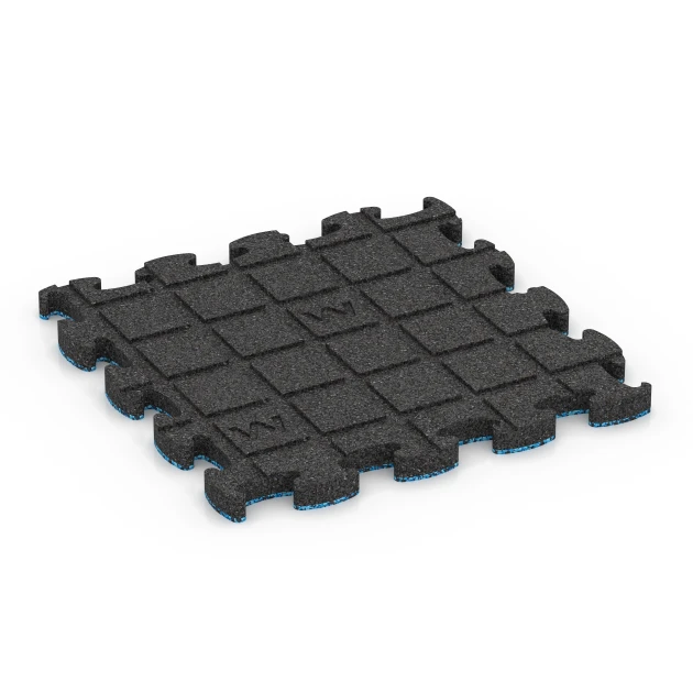 Aufsicht auf die Unterseite, also die Bodenseite von WARCO-Formteil 6821 - Loseta efecto piedra encajable im Format 30 x 30 x 1,8 cm.